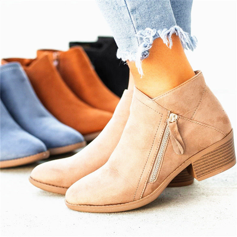 ALESSIA | Bottes Courtes En Daim