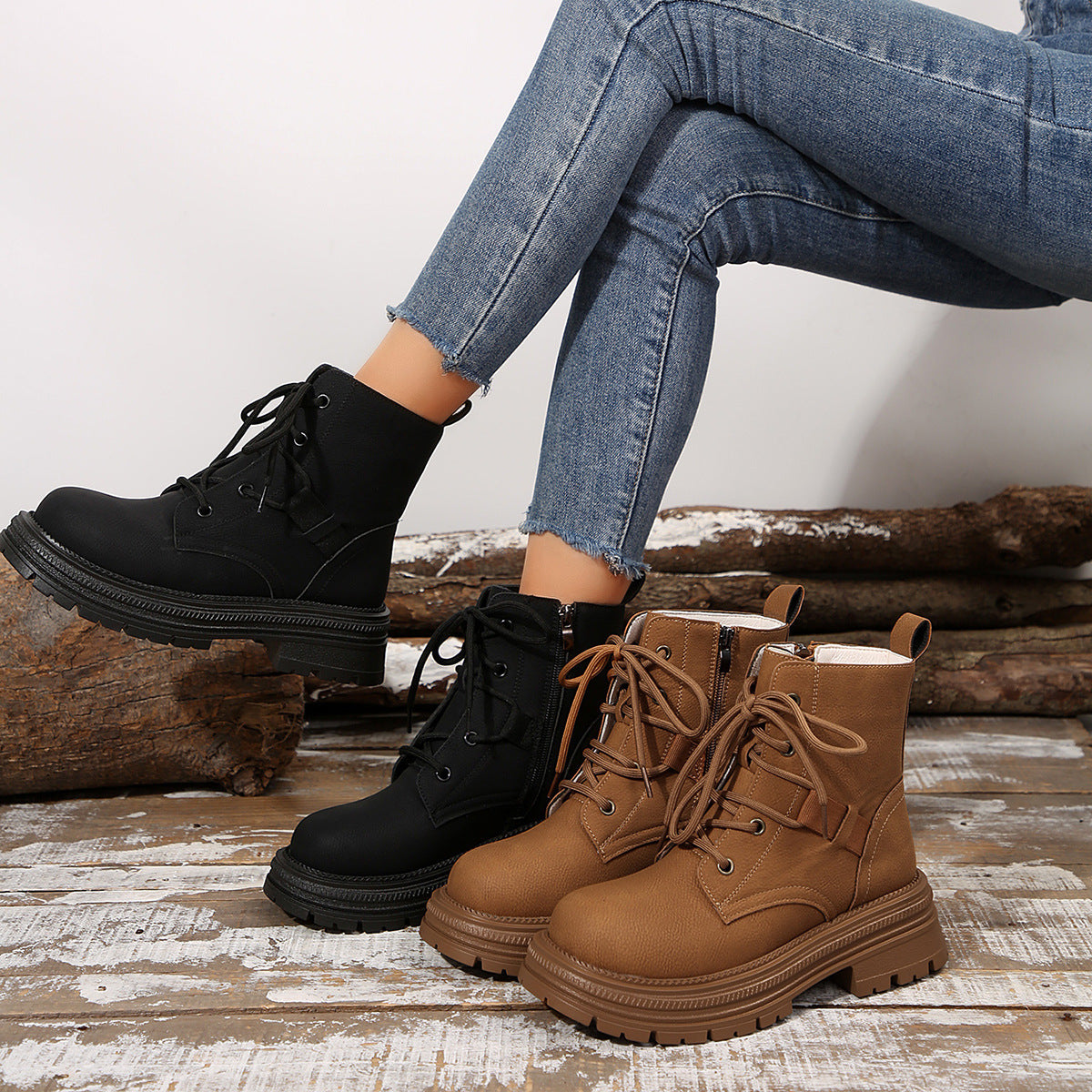 SAPHIRA | Bottines Slim A Lacets
