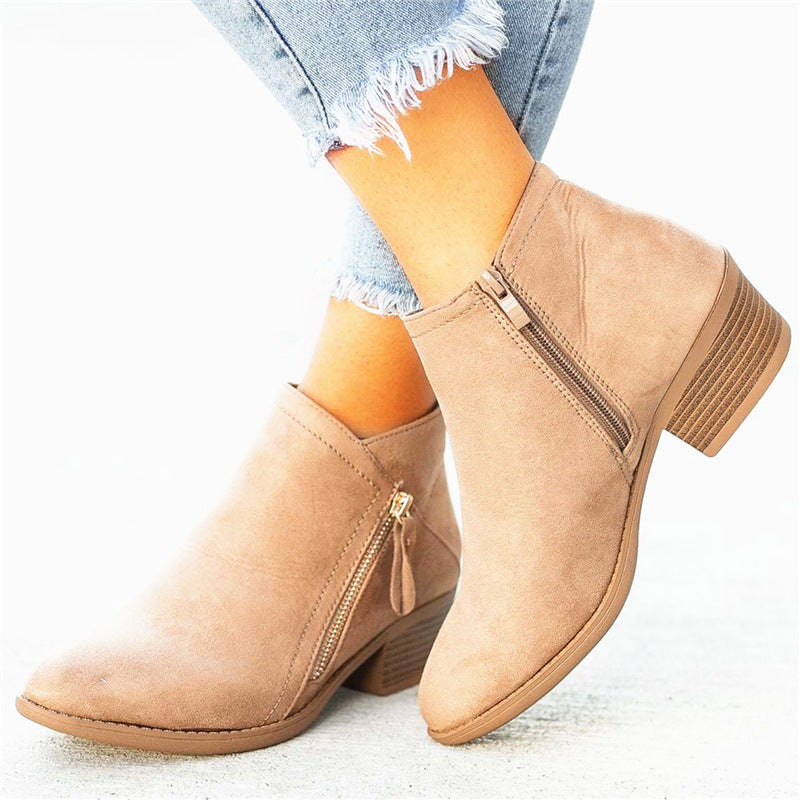 ALESSIA | Bottes Courtes En Daim
