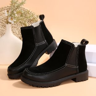 MERY | Bottines Courtes A Talon Plat
