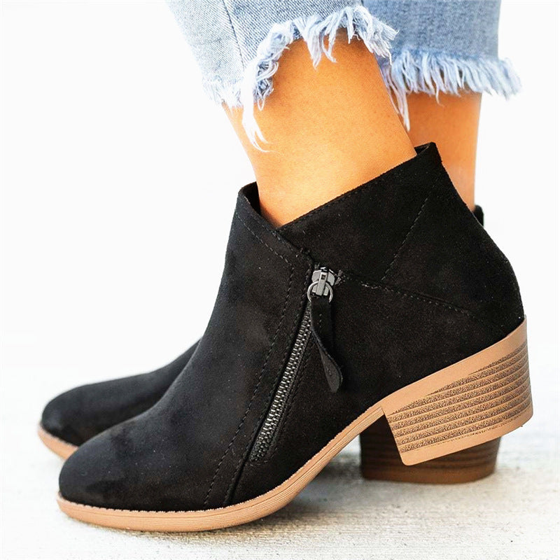 ALESSIA | Bottes Courtes En Daim