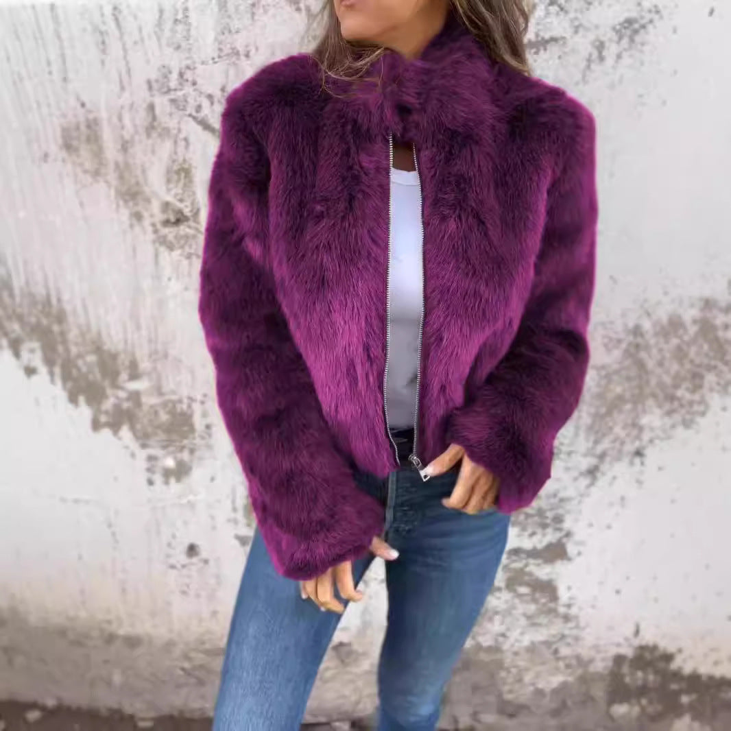 ÉLANCE | Veste En Fourrure Ultra-Douce