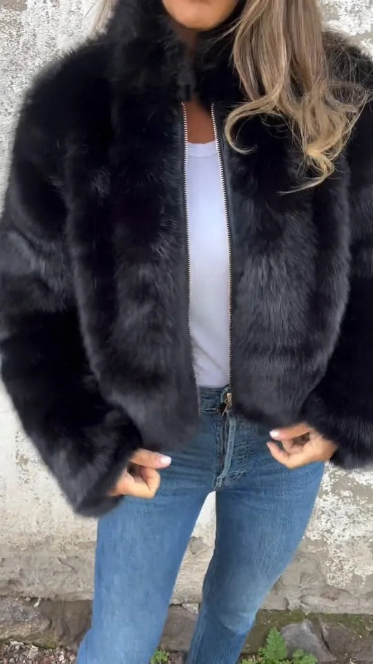 ÉLANCE | Veste En Fourrure Ultra-Douce