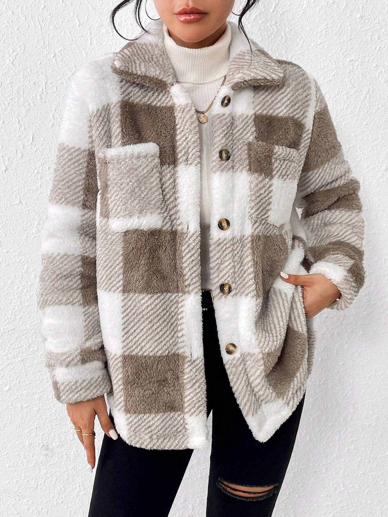 LILLE | Veste Thermique A Motif Plaid