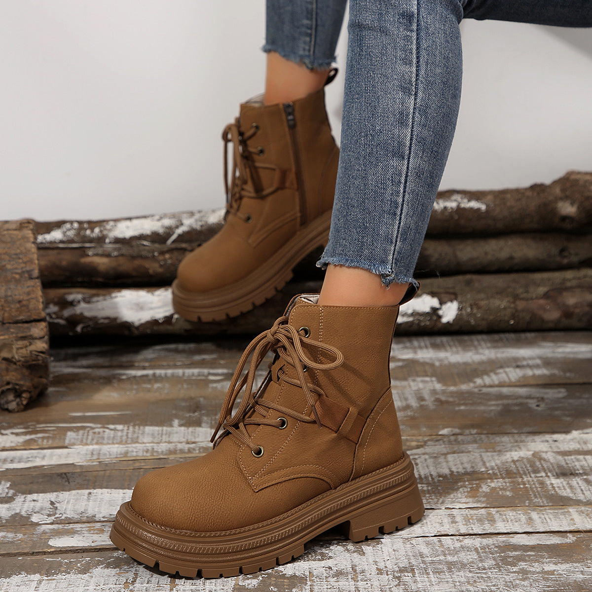 SAPHIRA | Bottines Slim A Lacets