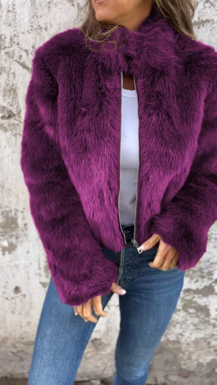 ÉLANCE | Veste En Fourrure Ultra-Douce