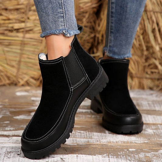MERY | Bottines Courtes A Talon Plat