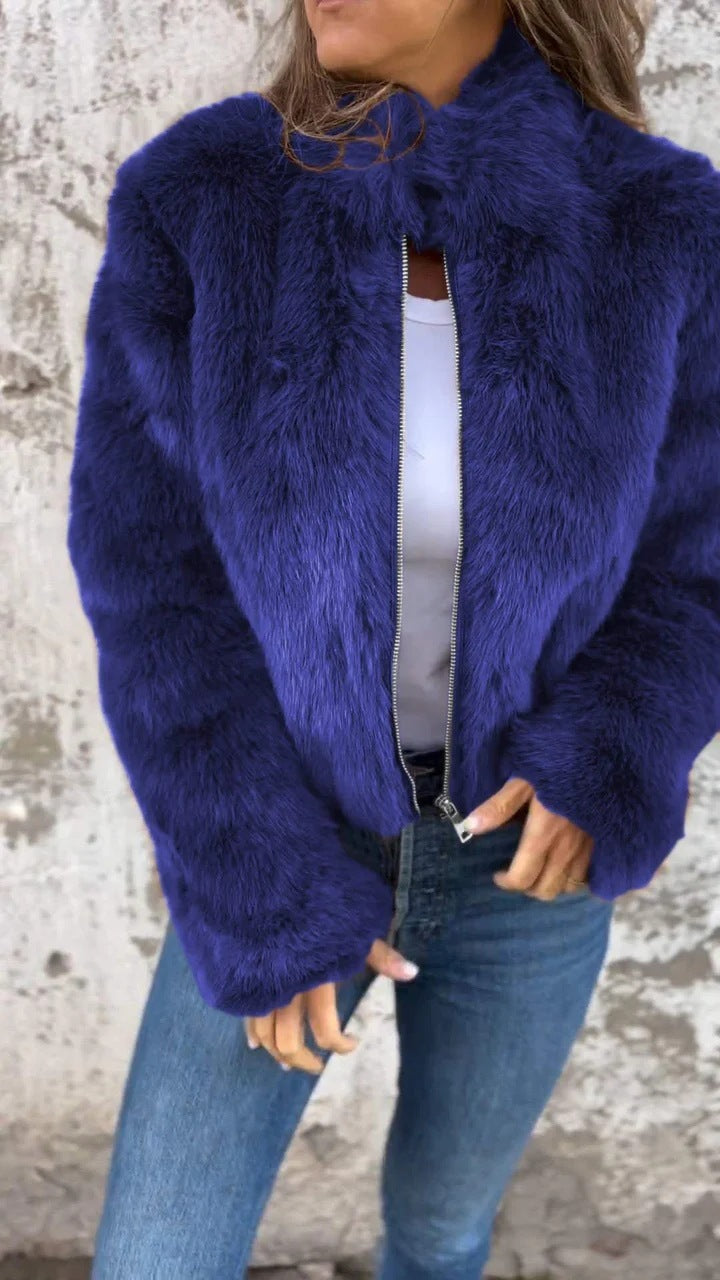 ÉLANCE | Veste En Fourrure Ultra-Douce