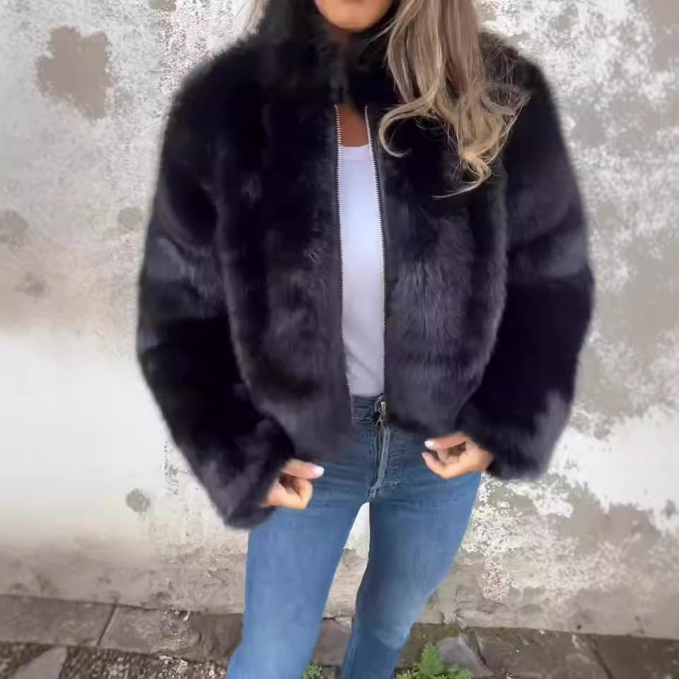 ÉLANCE | Veste En Fourrure Ultra-Douce