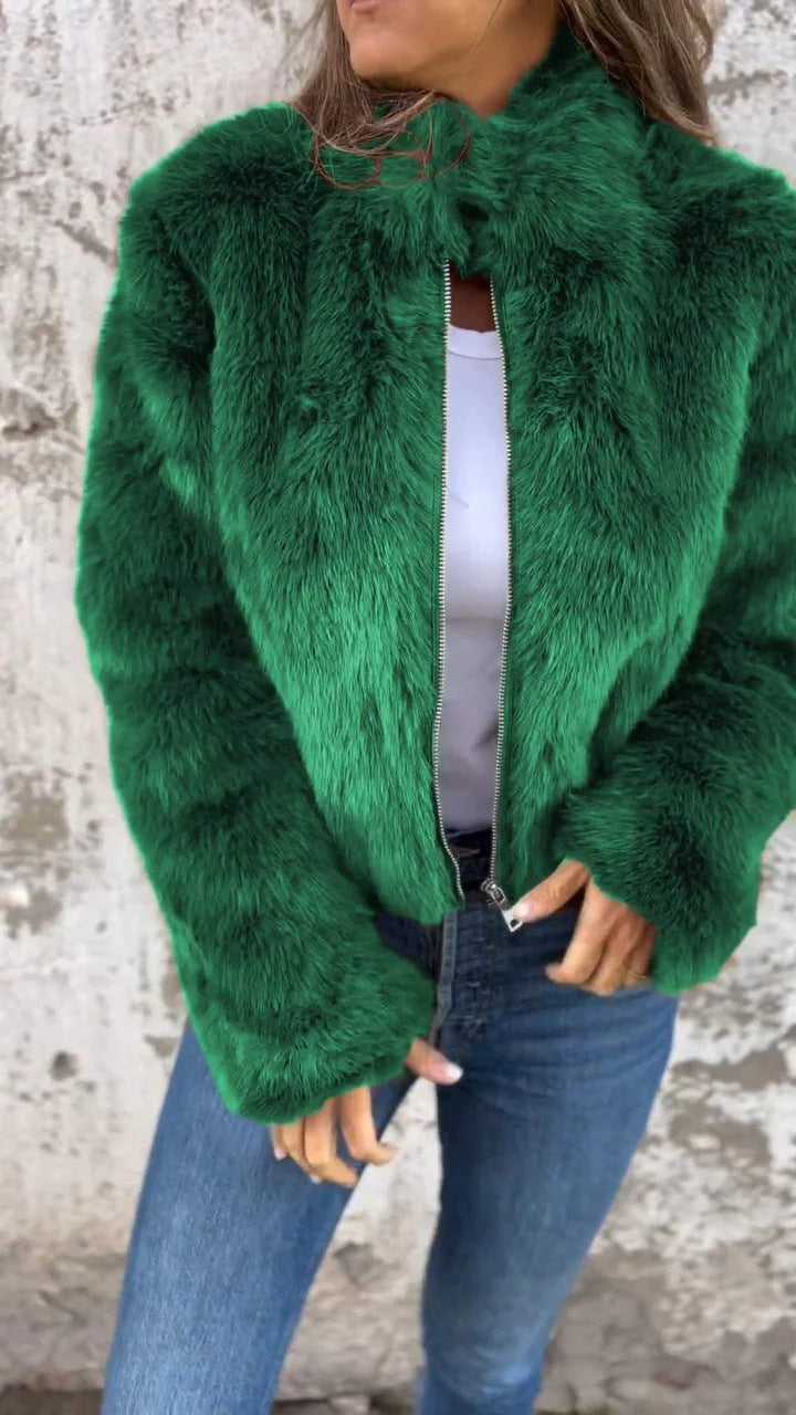 ÉLANCE | Veste En Fourrure Ultra-Douce