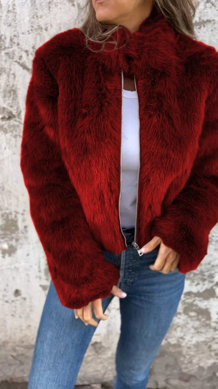 ÉLANCE | Veste En Fourrure Ultra-Douce